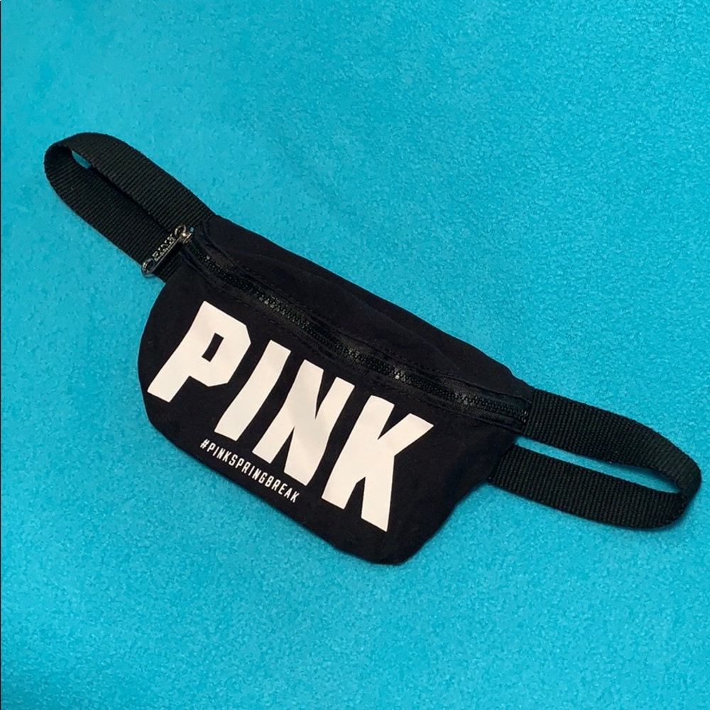 Victoria’s Secret-PINK-black, cotton, fanny pack